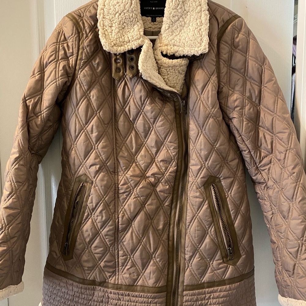 Lucky Brand Women's Tan Quilted Jacket
